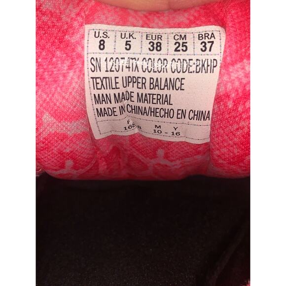 Skechers Womens Flex Sole Sneakers Pink/Black Size 8 - Picture 9 of 9